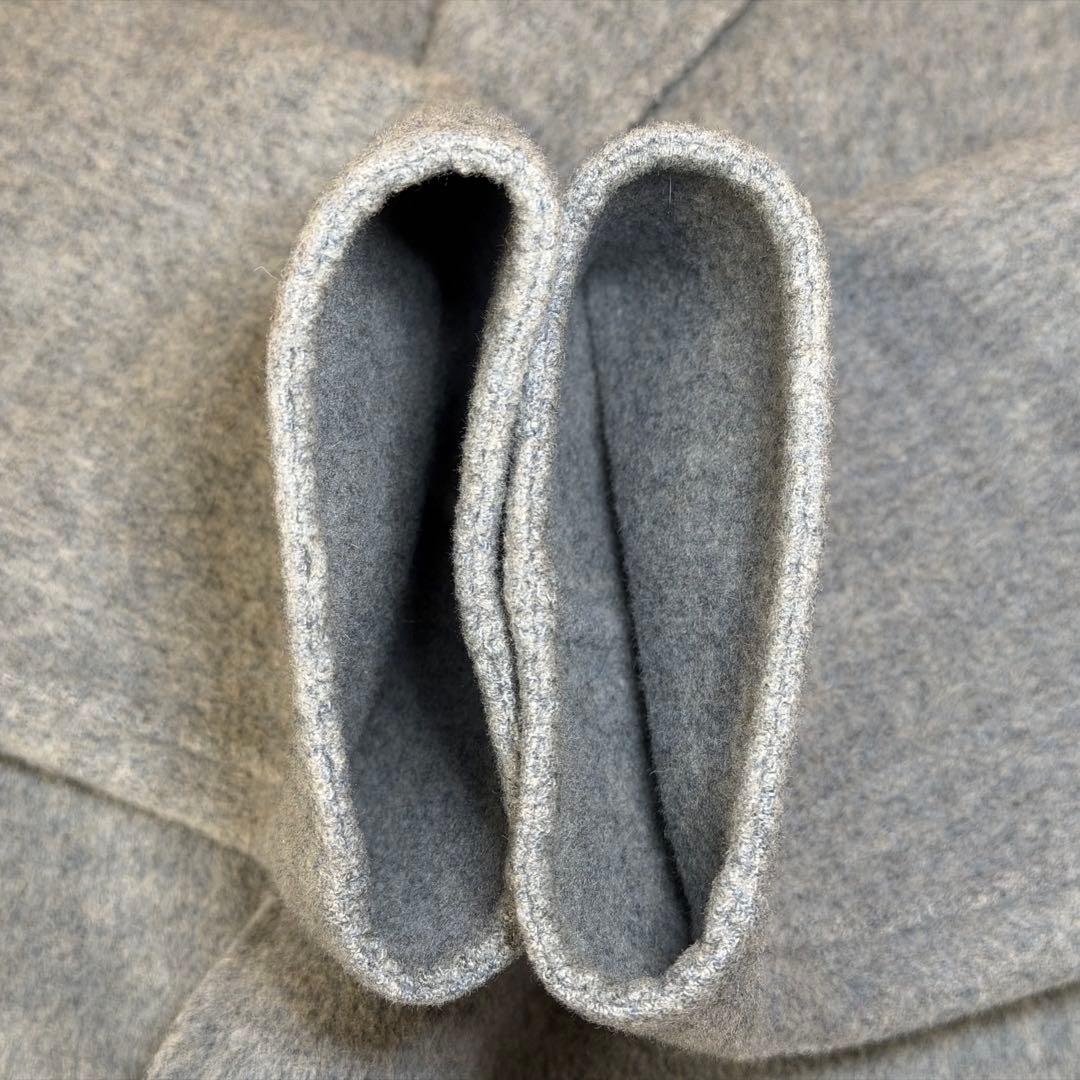 ☆極美品☆Theory セオリー　ダブルフェイス　カシミヤ混　ガウン　グレー