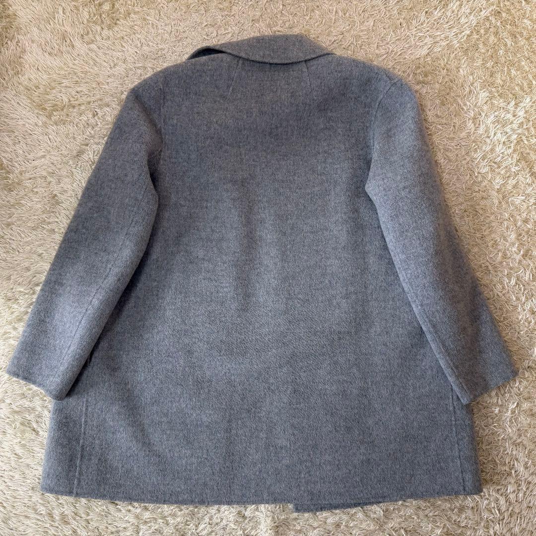 ☆極美品☆Theory セオリー　ダブルフェイス　カシミヤ混　ガウン　グレー