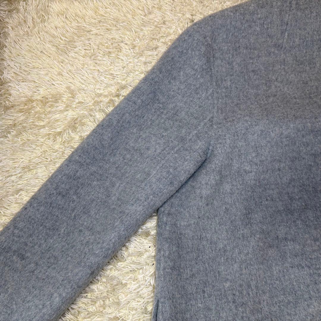 ☆極美品☆Theory セオリー　ダブルフェイス　カシミヤ混　ガウン　グレー