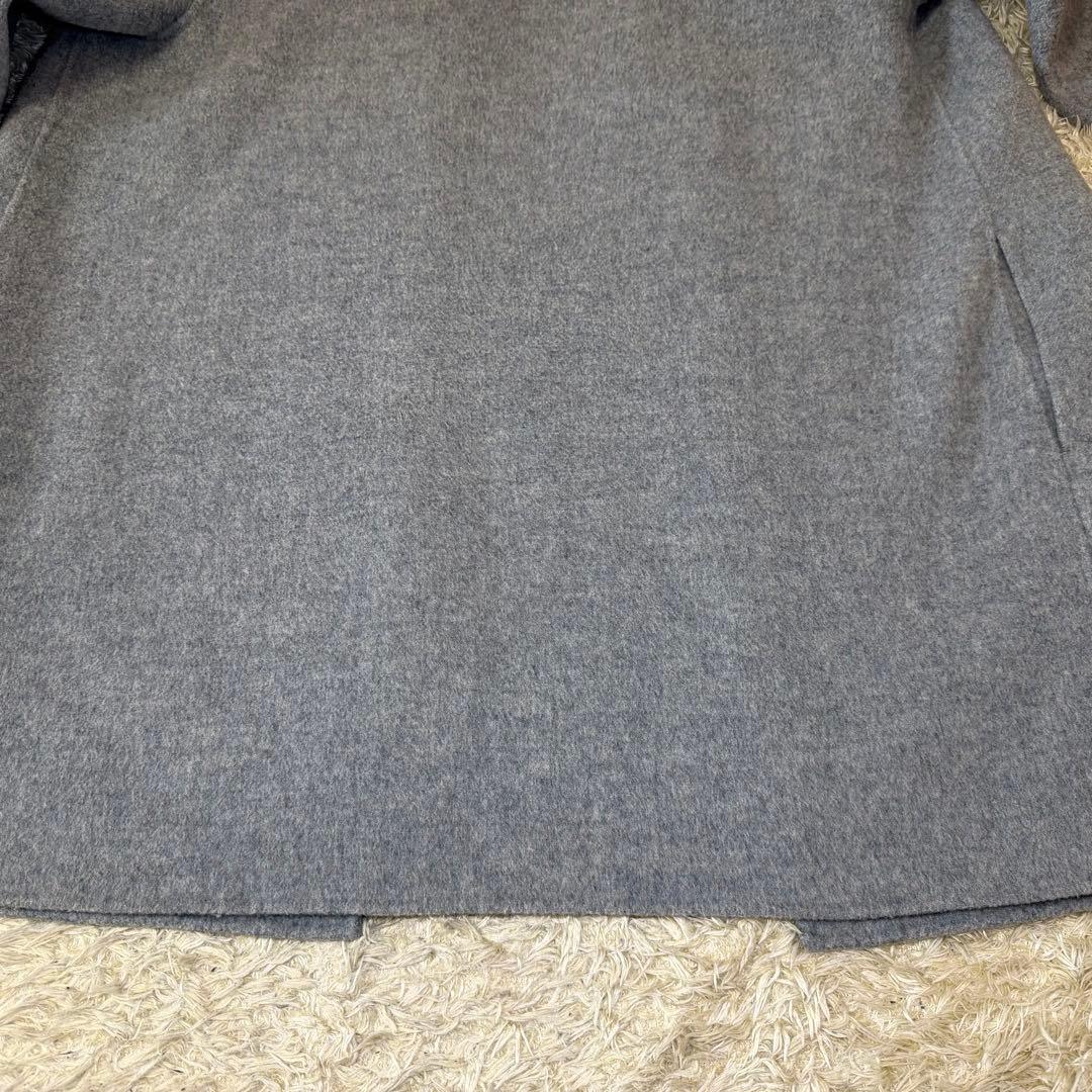 ☆極美品☆Theory セオリー　ダブルフェイス　カシミヤ混　ガウン　グレー