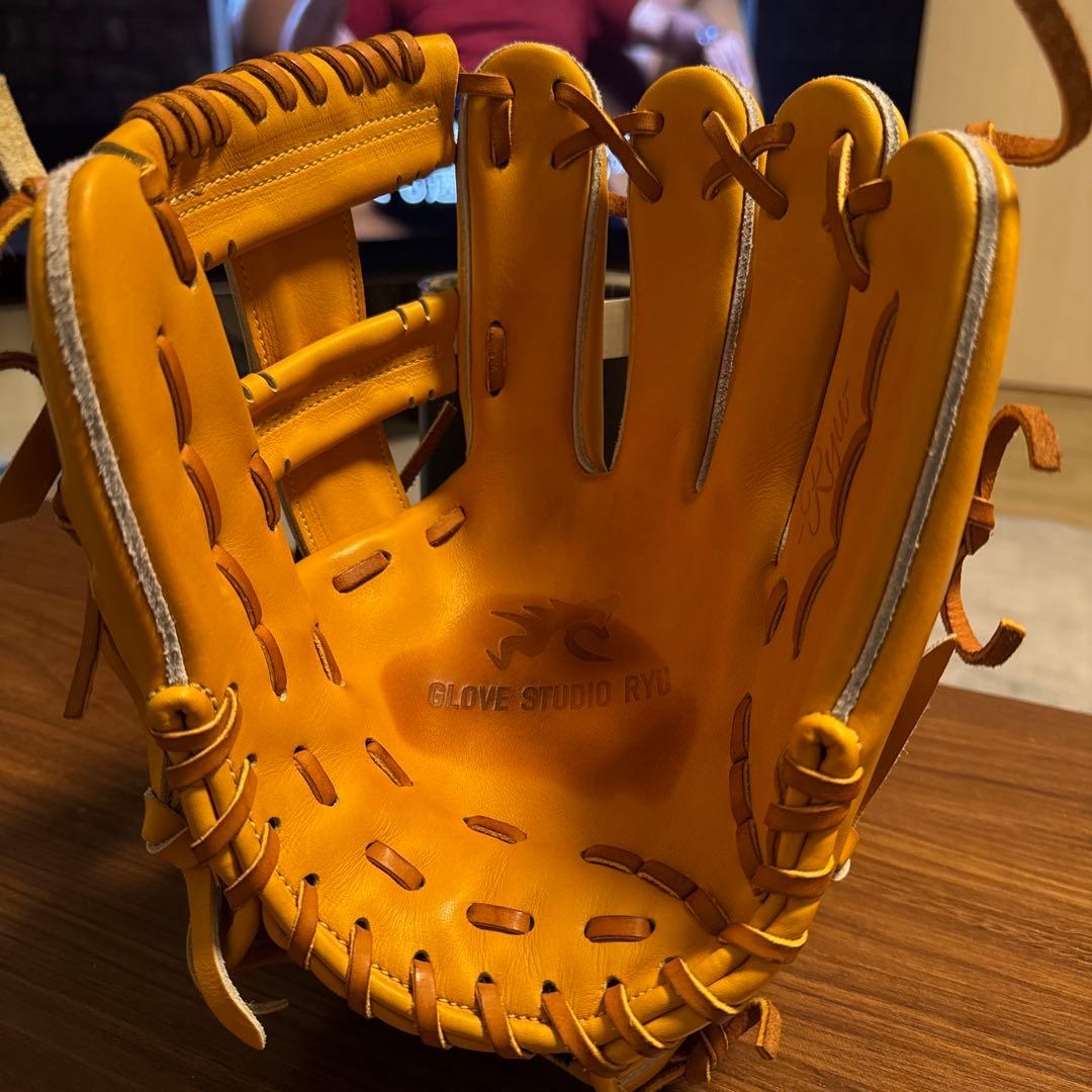 RYU イエロー 硬式グローブ