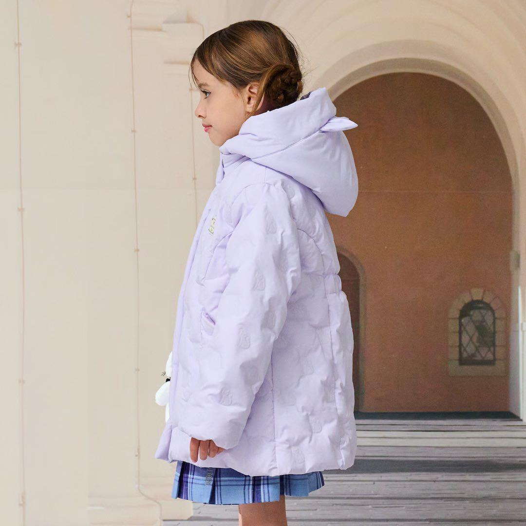 n*a様 新品タグ付き　ANNA SUI mini 中綿ネコブルゾン　紺115-