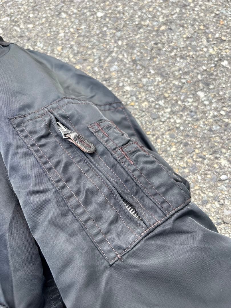 90s Schott CWU-R フライトジャケット ブラック MA-1 名作