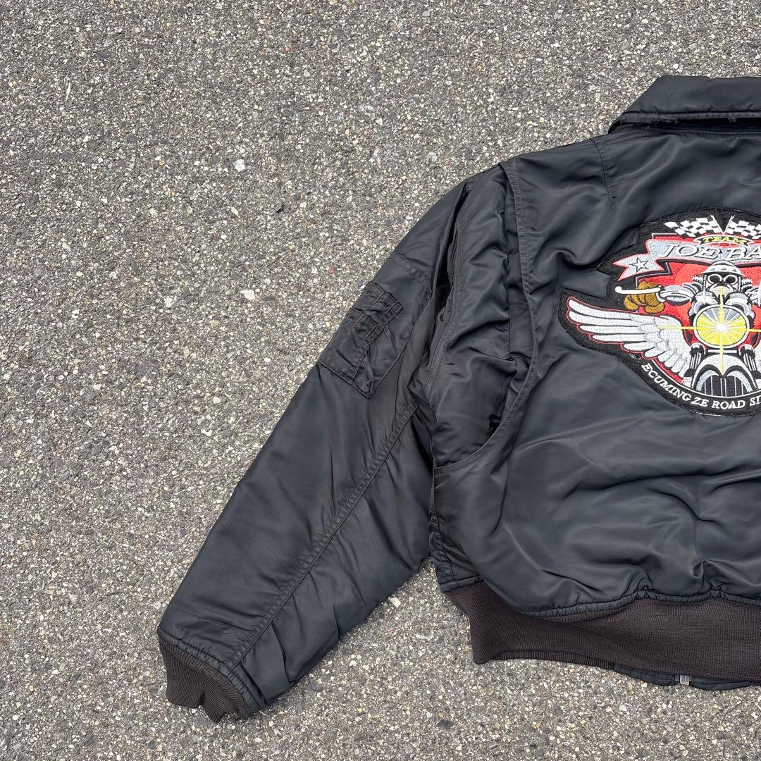 90s Schott CWU-R フライトジャケット ブラック MA-1 名作