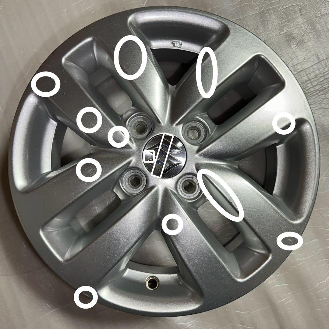 4本　14インチ　スズキ　スペーシア純正ホイール　シルバー