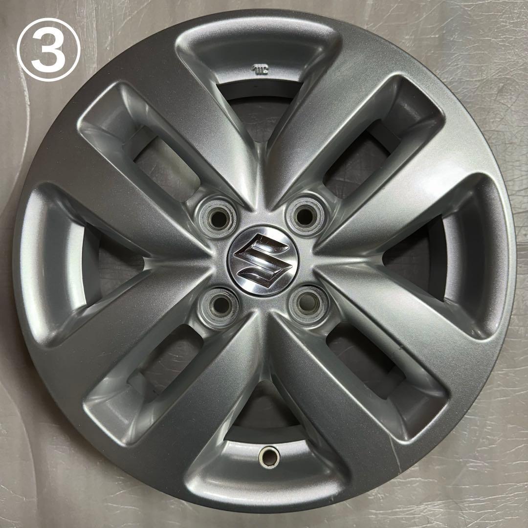 4本　14インチ　スズキ　スペーシア純正ホイール　シルバー