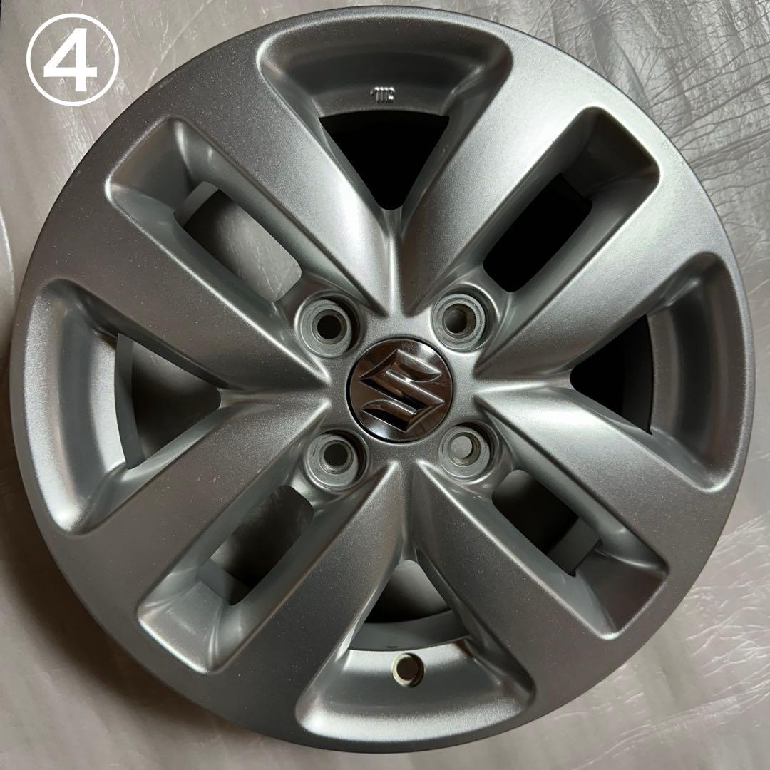 4本　14インチ　スズキ　スペーシア純正ホイール　シルバー