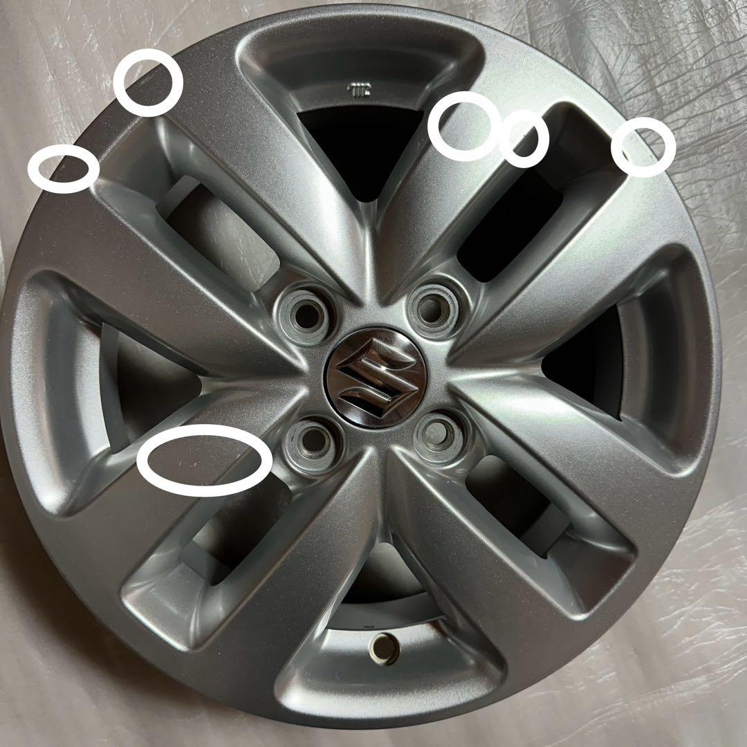 4本　14インチ　スズキ　スペーシア純正ホイール　シルバー