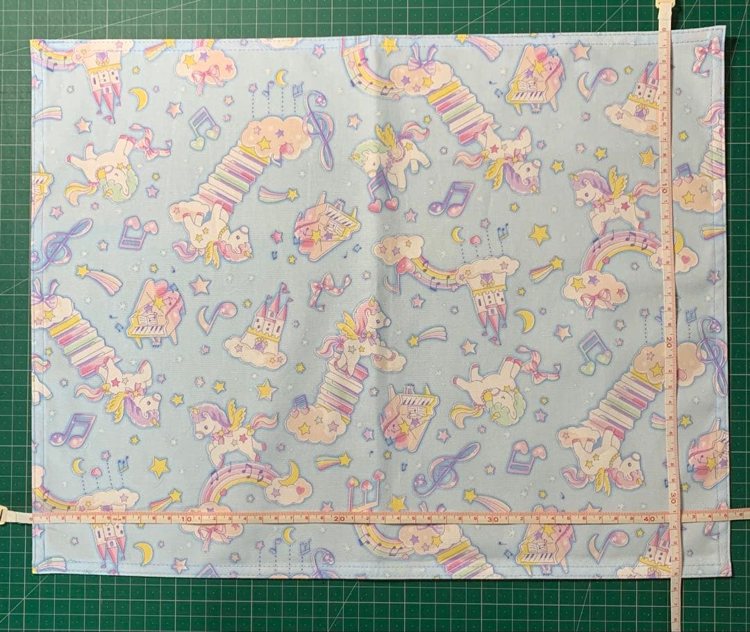 グリーン 2/末 ✿可愛い ユニコーン×水色✿ 入園入学3点セット！