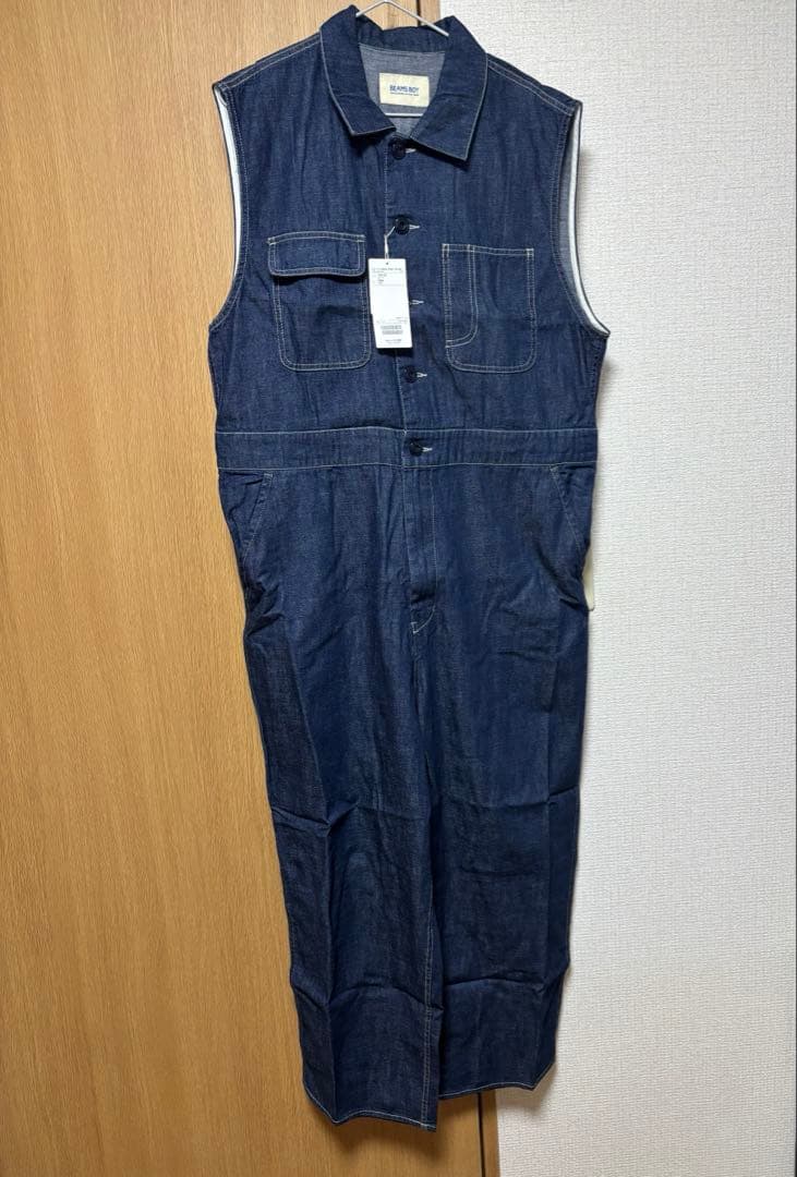 タグ付き新品！BEAMS BOY ワークノースリーブオールインワン