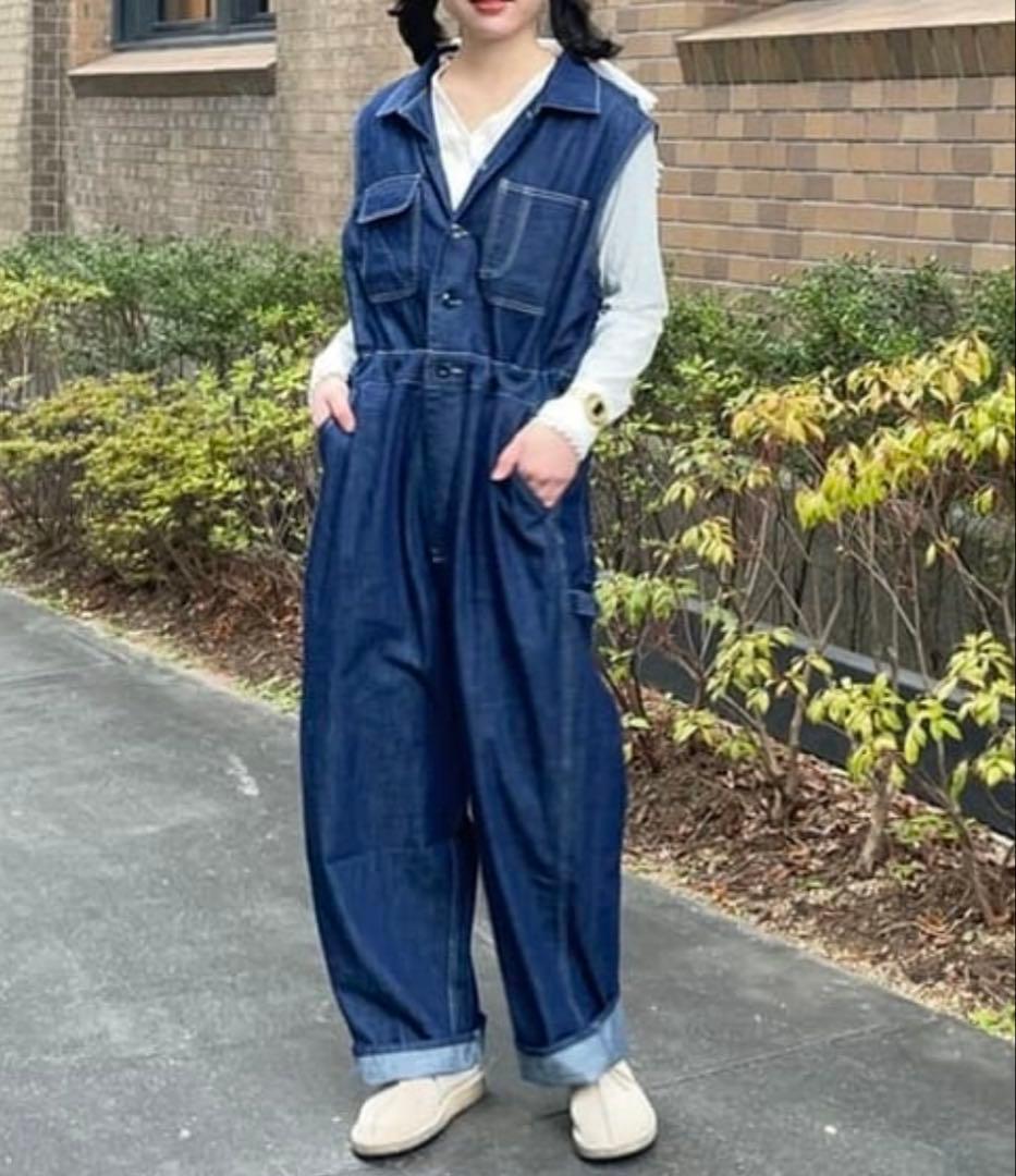 タグ付き新品！BEAMS BOY ワークノースリーブオールインワン