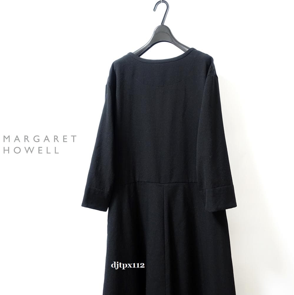 mitoma極美品*マーガレットハウエル *ソフトウール 定番フレアドレス