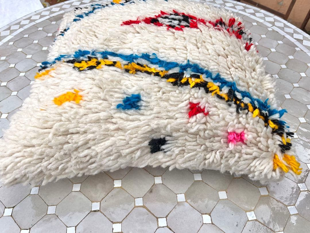 モロッコ　アジラル　クッションカバー　プフ　ラグ 172 2点