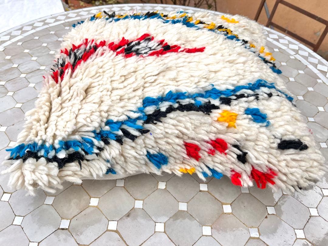 モロッコ　アジラル　クッションカバー　プフ　ラグ 172 2点