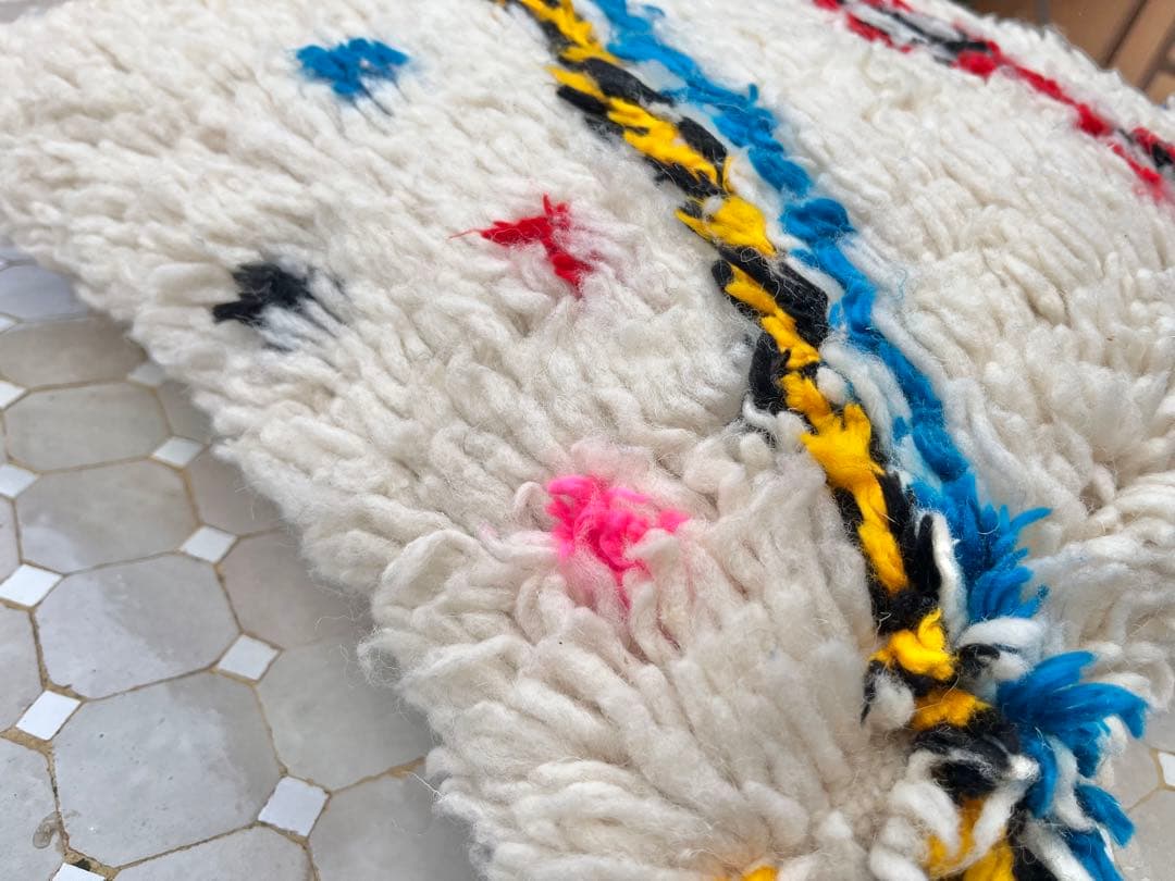 モロッコ　アジラル　クッションカバー　プフ　ラグ 172 2点