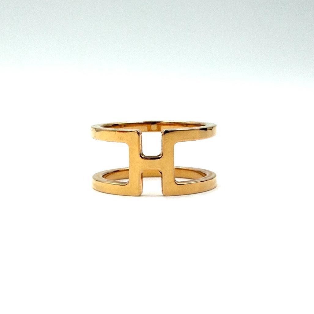 ✨️極美品✨️ エルメス Hアンロン スカーフリング ゴールド レディース GP