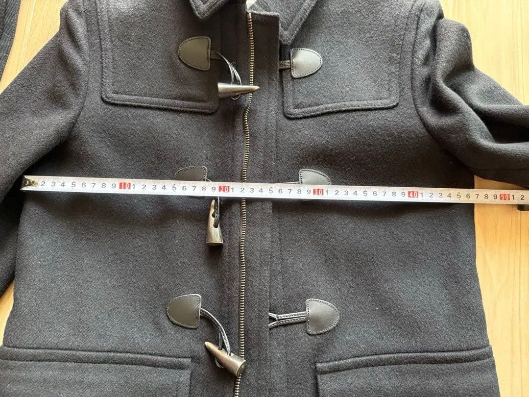 バーバリー　黒 ダッフルコート ウール100% サイズ160 美品