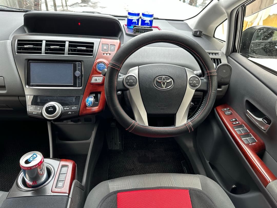 プリウスα インテリアパネル 木目調 モデリスタ