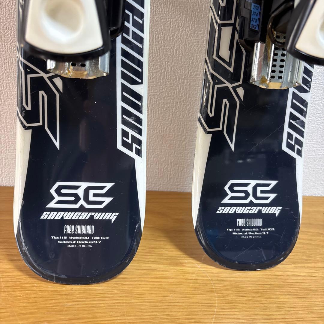 ショートスキー スキーボード　SALOMON解放ビンディング付　ファンスキー