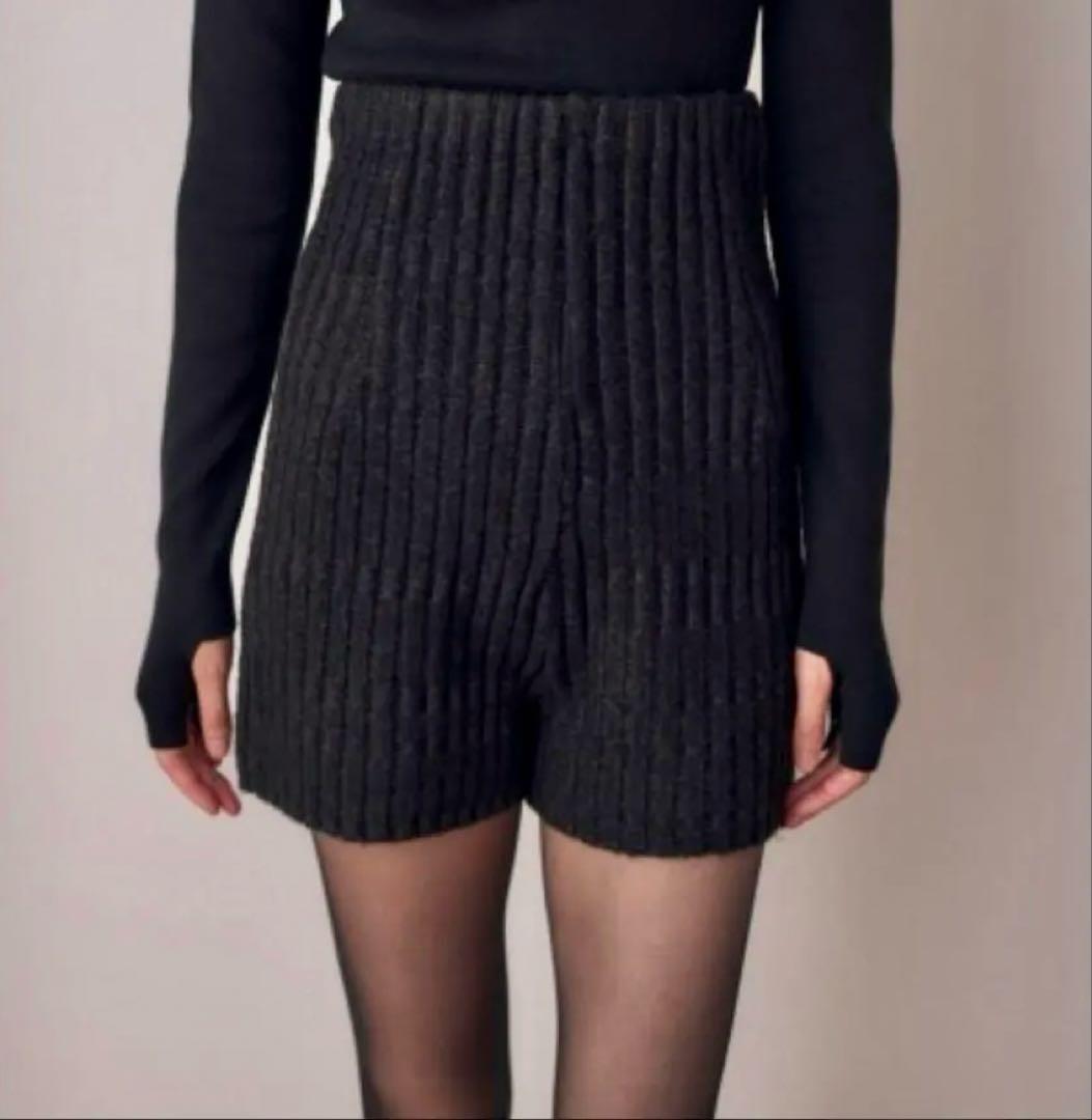 M_ ミックスニットショートパンツ アンダーバー MOUSSY
