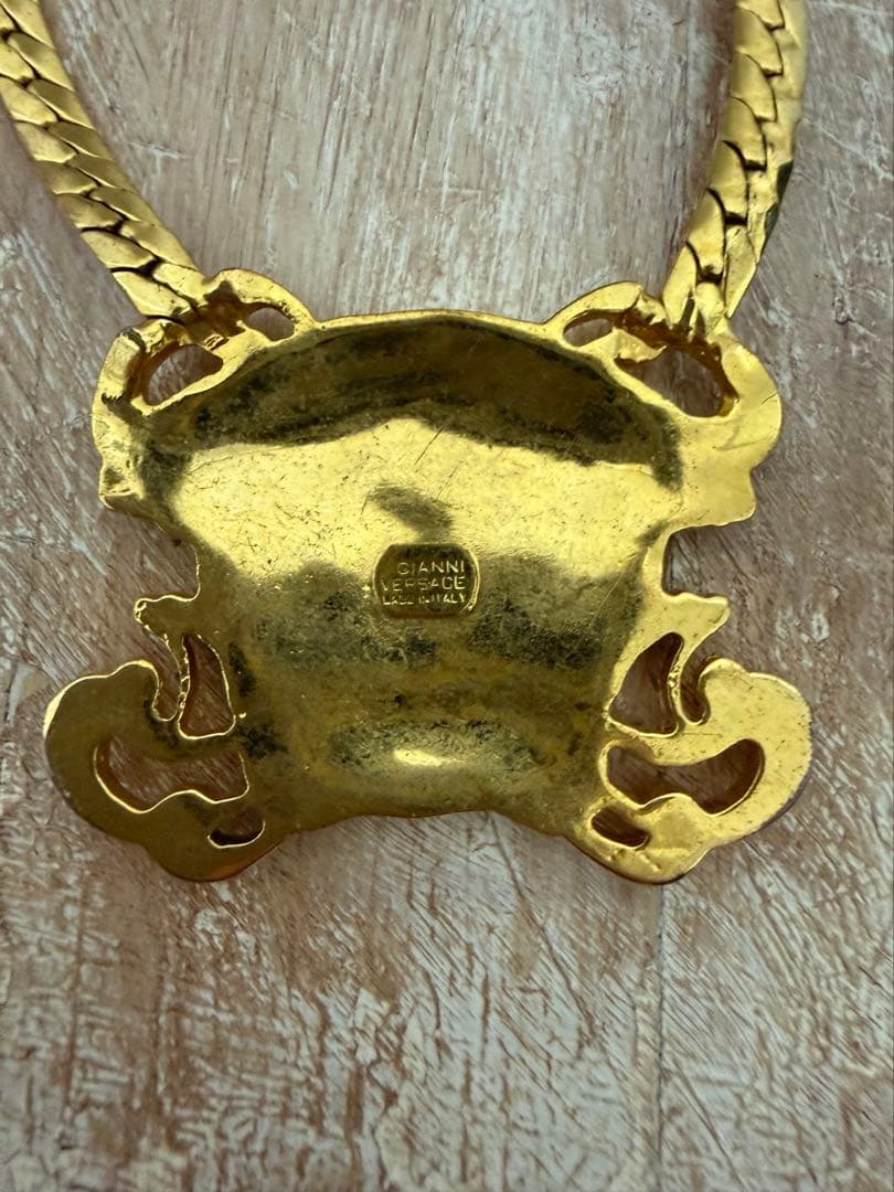 GIANNI VERSACE ゴールドネックレス　メデゥーサ　ヴィンテージ品