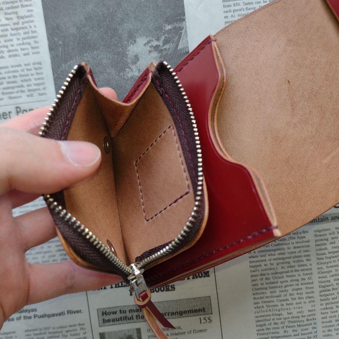 やや訳あり　総コードバン　ショートトラッカー　ウォレット