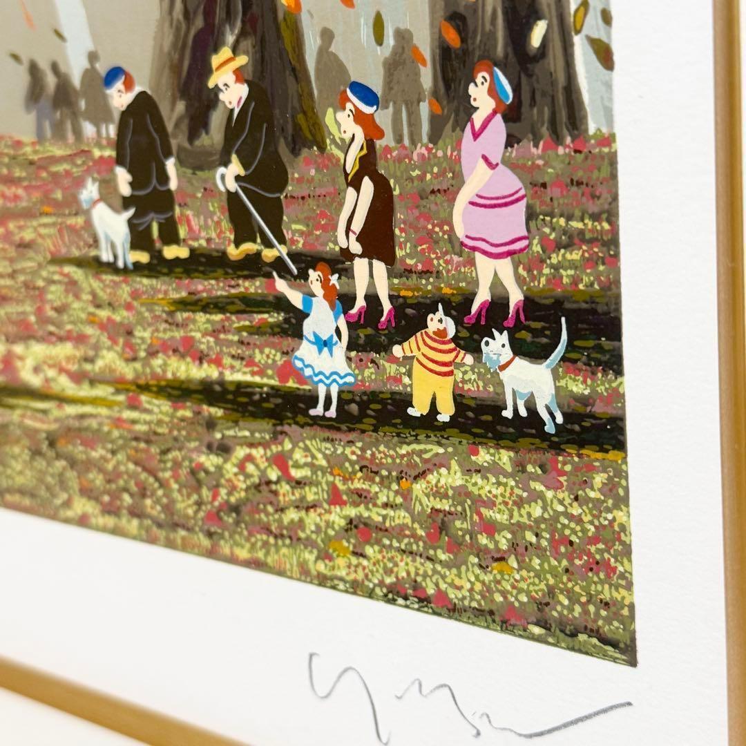 ヒロヤマガタ　シルクスクリーン　ディアインナラ　直筆サイン入り 額縁入り