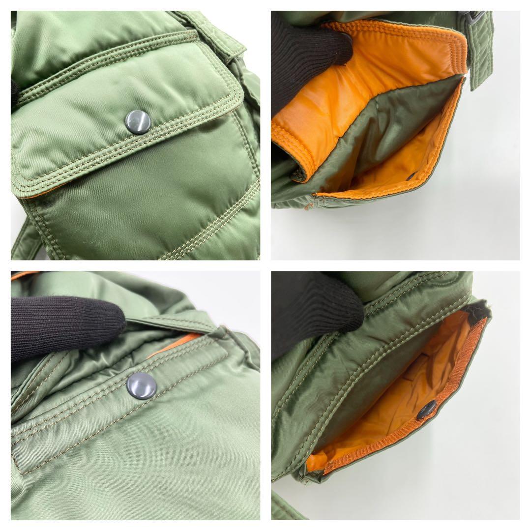 極美品　PORTER ポーター　タンカー　リュック　メンズ　カーキ　グリーン