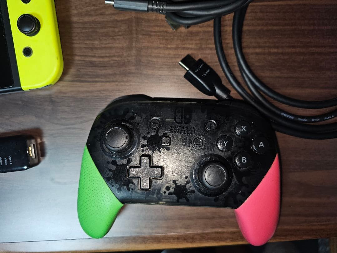 Nintendo Switch 本体 青/黄 ケース プロコン 付属品付