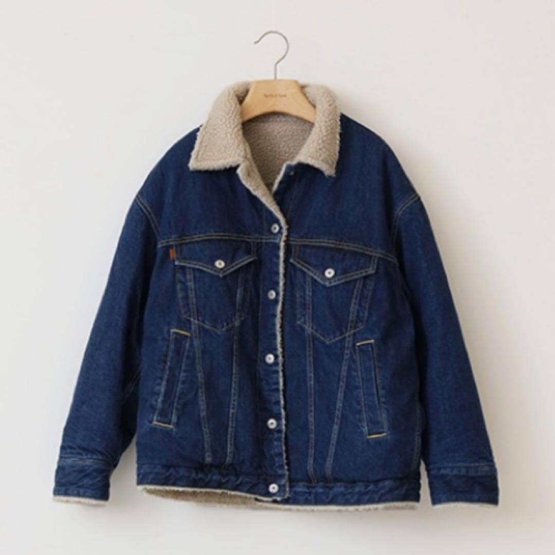 スピックアンドスパン【5 1/2】リバーシブル　ボアトラッカージャケット