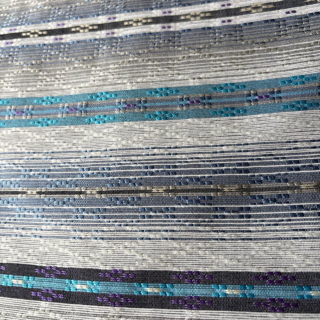 OB82京都西陣織　九寸名古屋帯花織 全通　新品　お仕立て上がり