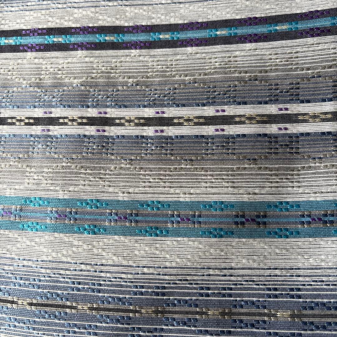 OB82京都西陣織　九寸名古屋帯花織 全通　新品　お仕立て上がり