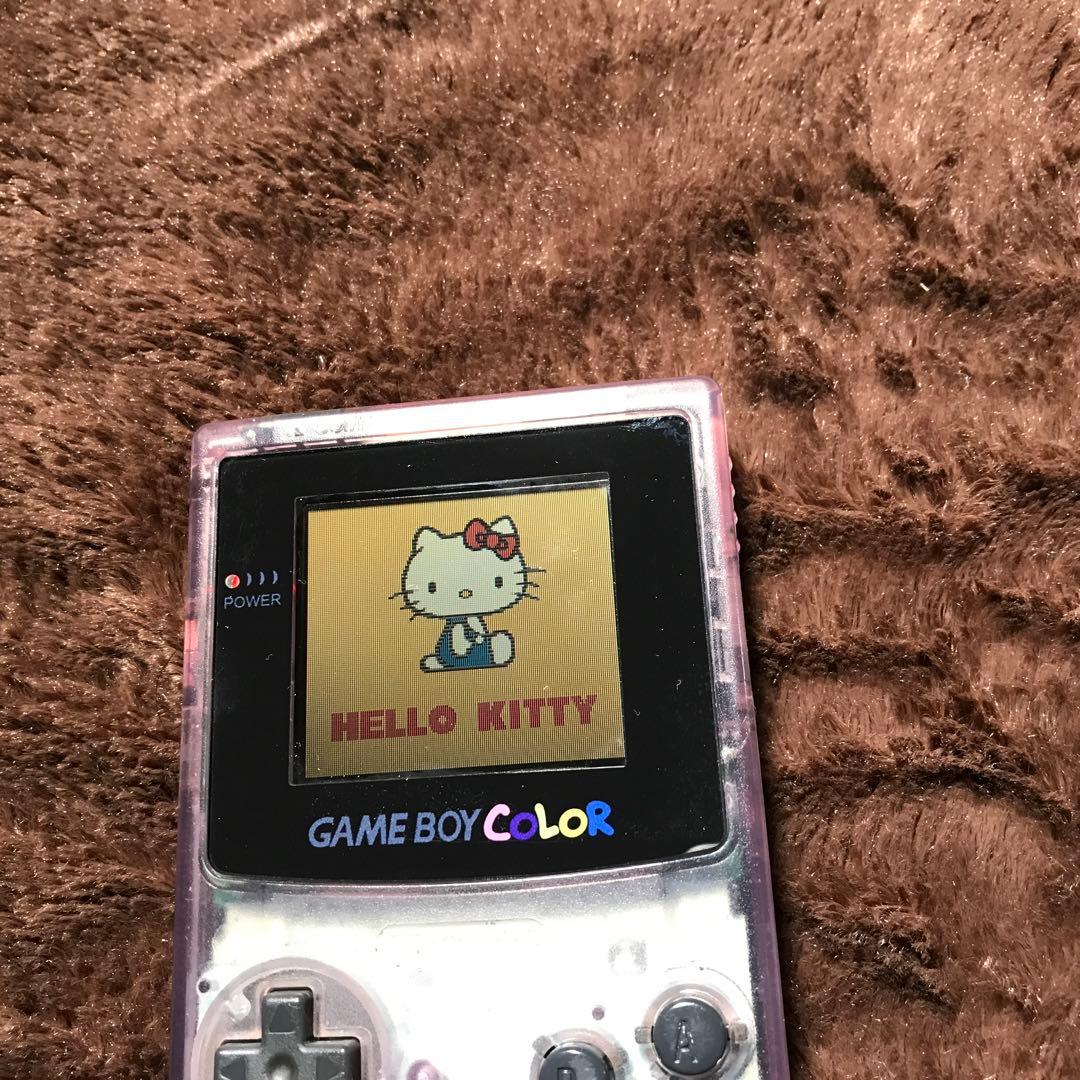 任天堂ゲームボーイカラーのクリアーパプルガラス製スクリーンレンズ 偏光板交換