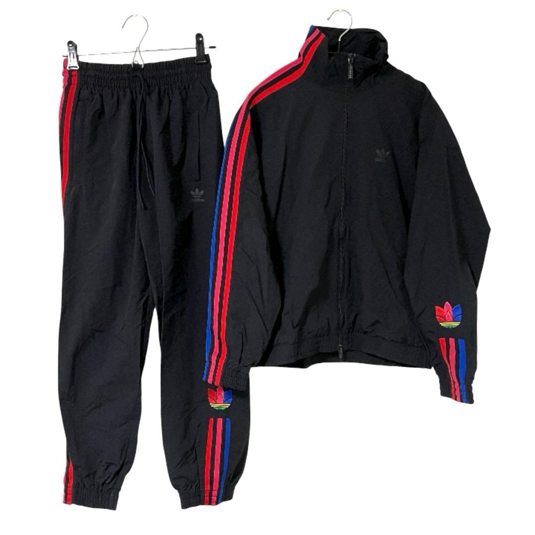 美品 アディダス アディカラー3Dトレフォイル ジャージ上下 セットアップ MS