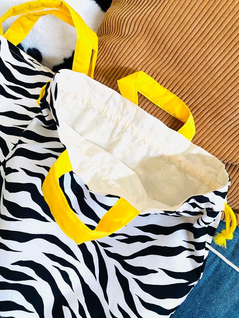 あゆみ　オーダー商品　ゼブラ×イエロー　入園入学グッズ　ViViMOA