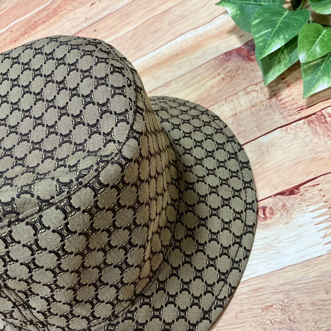 CELINE セリーヌ マカダム トリオンフ柄 バケットハット L イタリア製