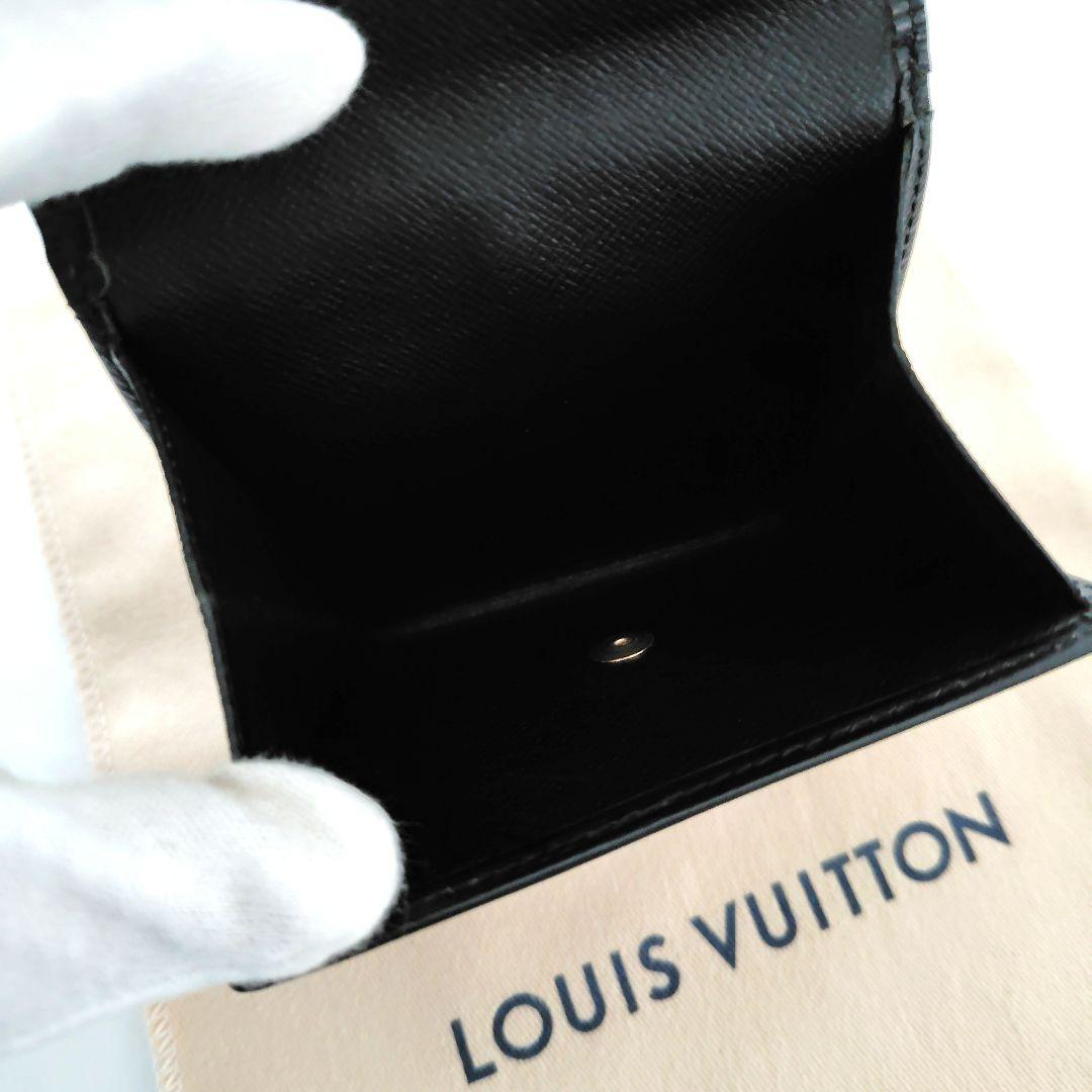 【美品】ルイヴィトン エピ ポルトモネ ビエ カルトクレディ ブラック