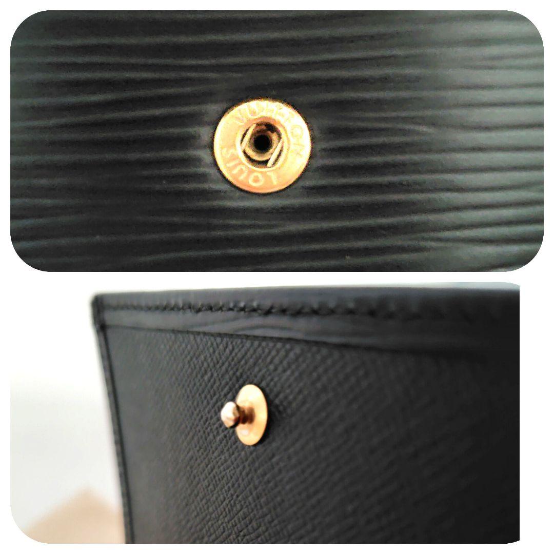 【美品】ルイヴィトン エピ ポルトモネ ビエ カルトクレディ ブラック