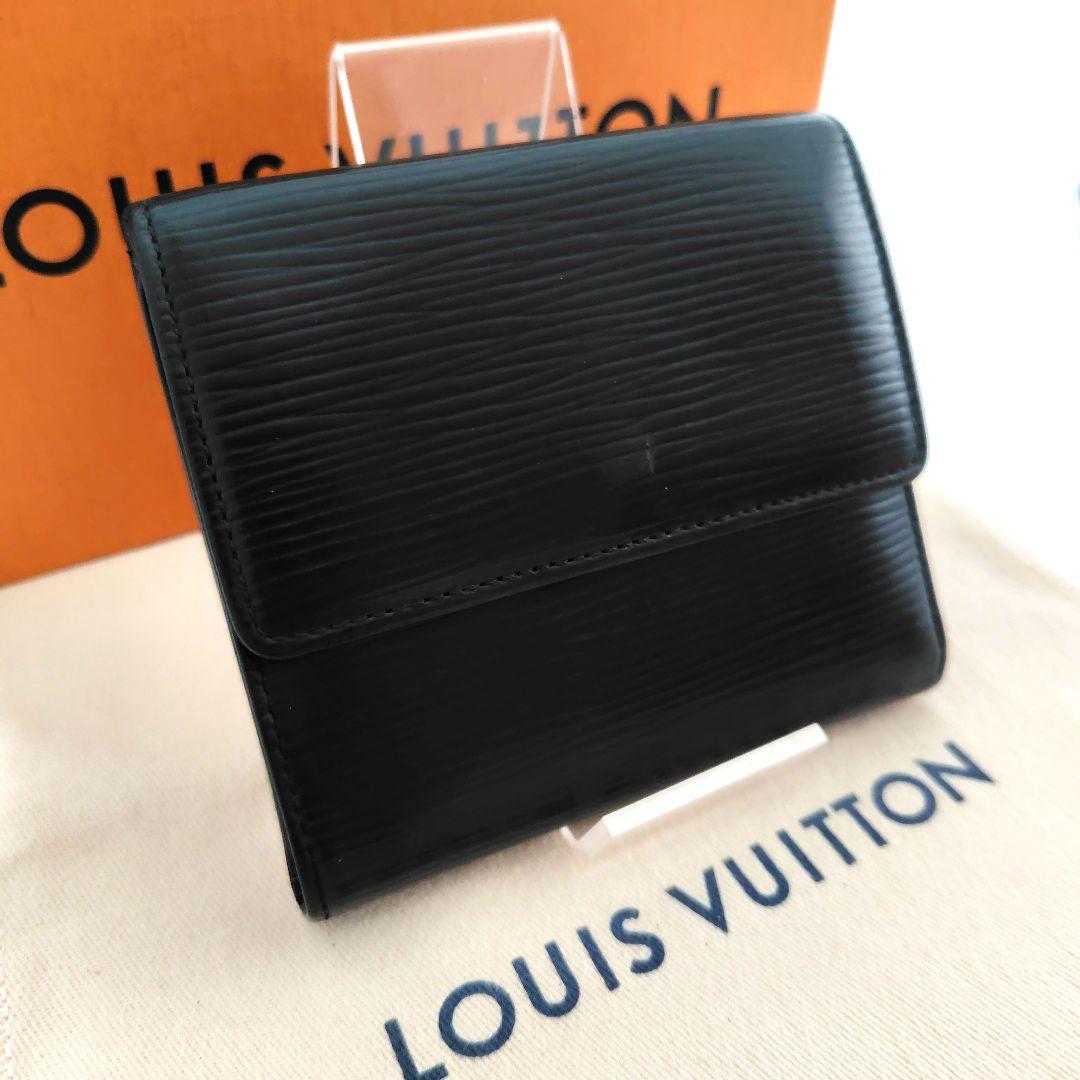 【美品】ルイヴィトン エピ ポルトモネ ビエ カルトクレディ ブラック