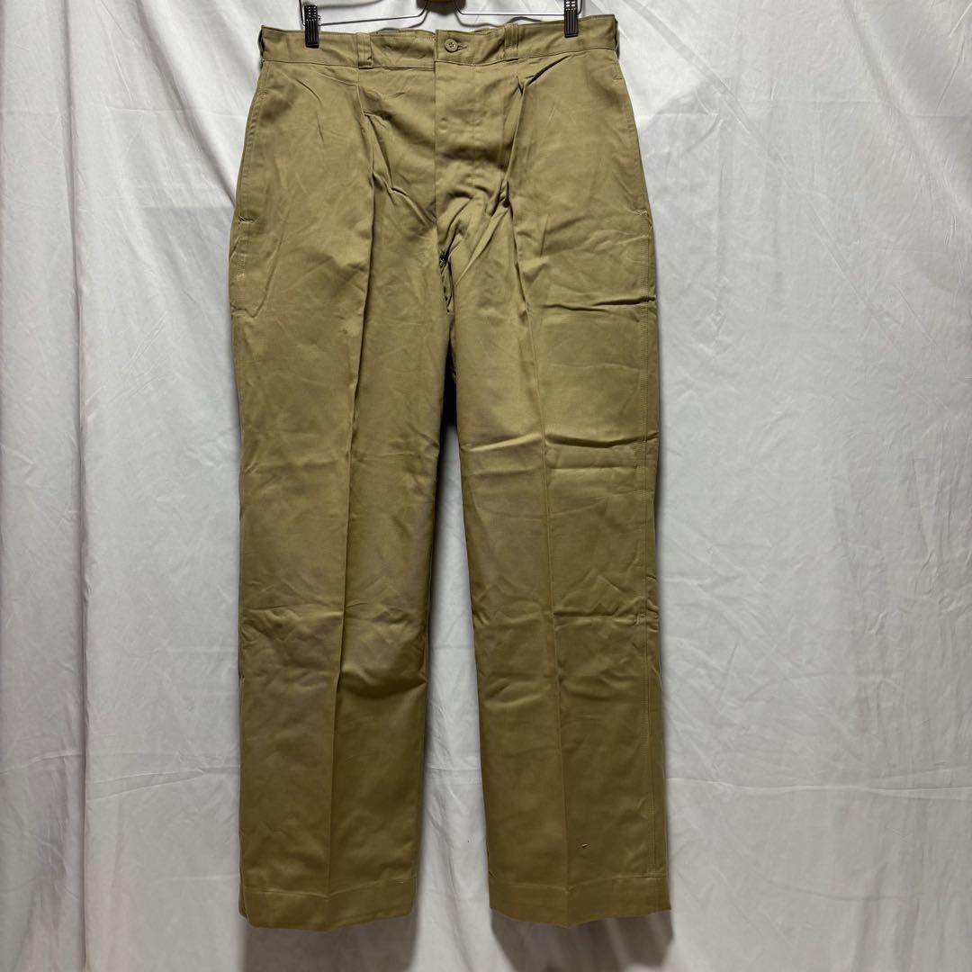 フランス軍　50's M52 チノパン デッドストック 実物　官給品　神サイズ