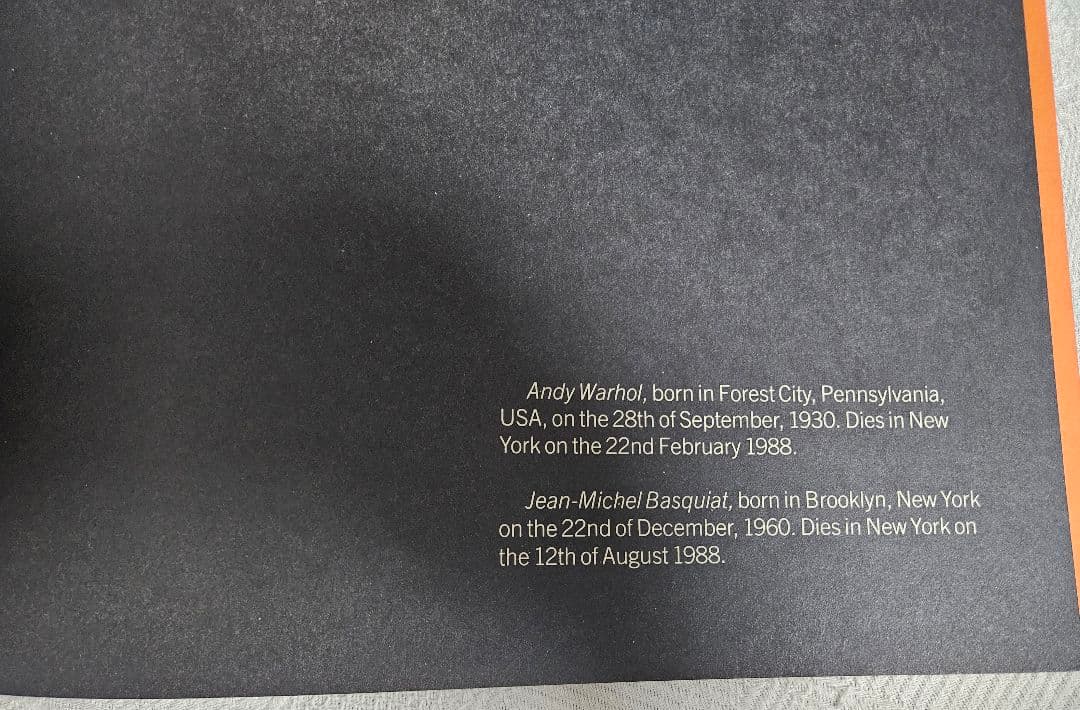 1988 ロンドン　バスキア ウォーホル コラボ　展覧会カタログ