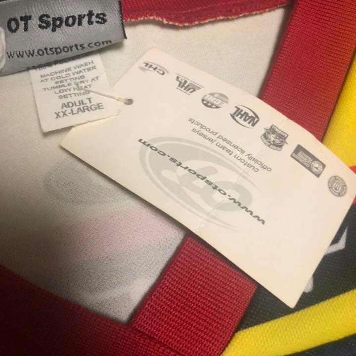 激レア　NHL ホッケーシャツ　デッドストック  LongStar ゲームシャツ