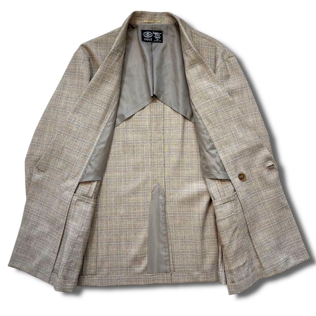 極美品 アダムエロペ × OGUZ 別注 T/R ストレッチ ルーズ スーツ M