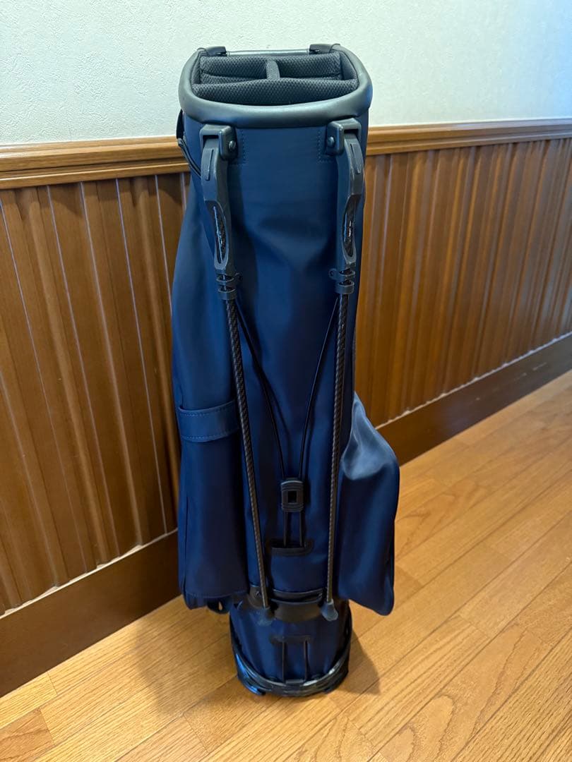 Vessel ネイビー キャディバッグ スタンド付き