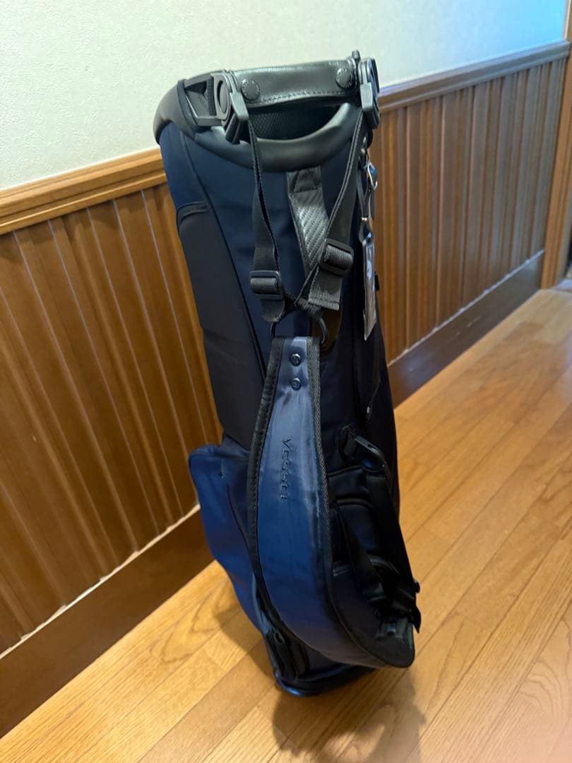 Vessel ネイビー キャディバッグ スタンド付き