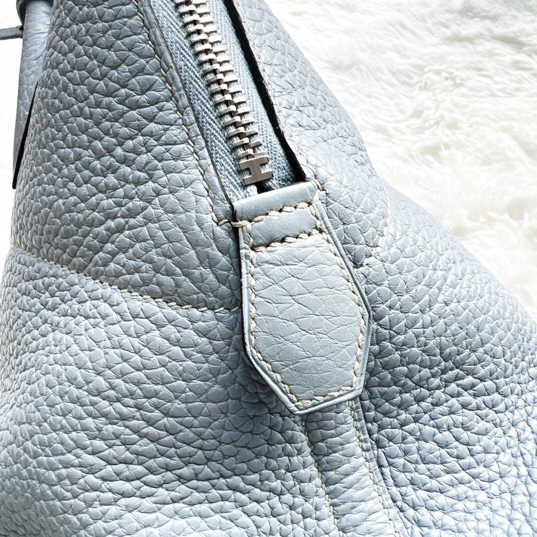 美品　HERMÈS エルメス　 ボリード31 ブルーラン　ブルーリン　クレマンス
