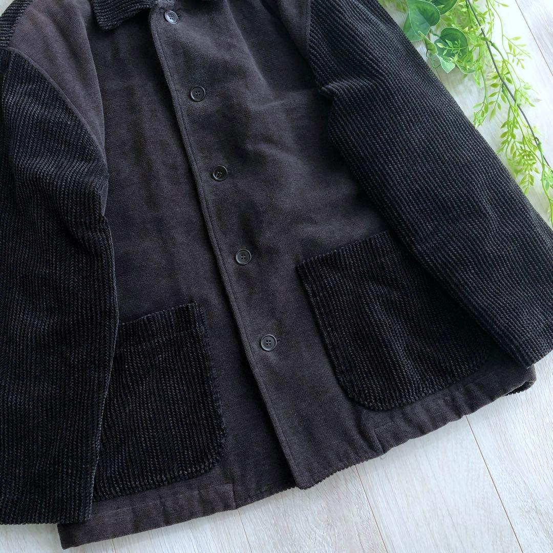 希少 VINTAGE ビンテージ カバーオール M コーデュロイ キルティング