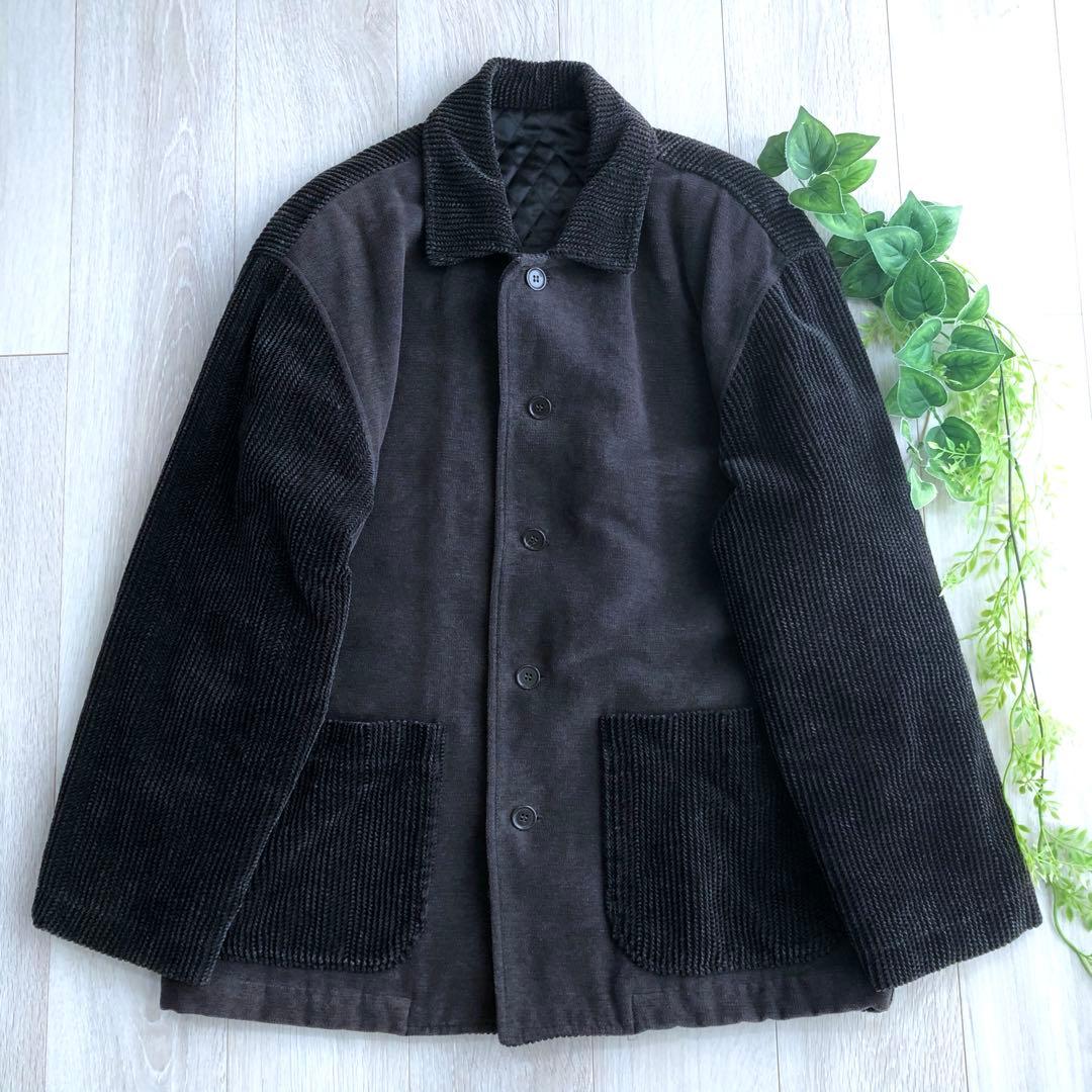 希少 VINTAGE ビンテージ カバーオール M コーデュロイ キルティング