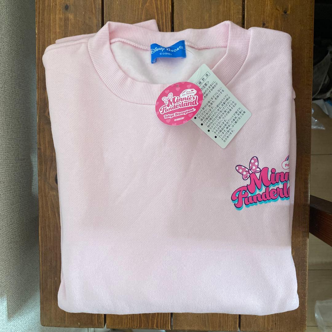 ディズニー　新品✨パルパル　トレーナー　スウェット　ピンク　ミニー　M Lサイズ