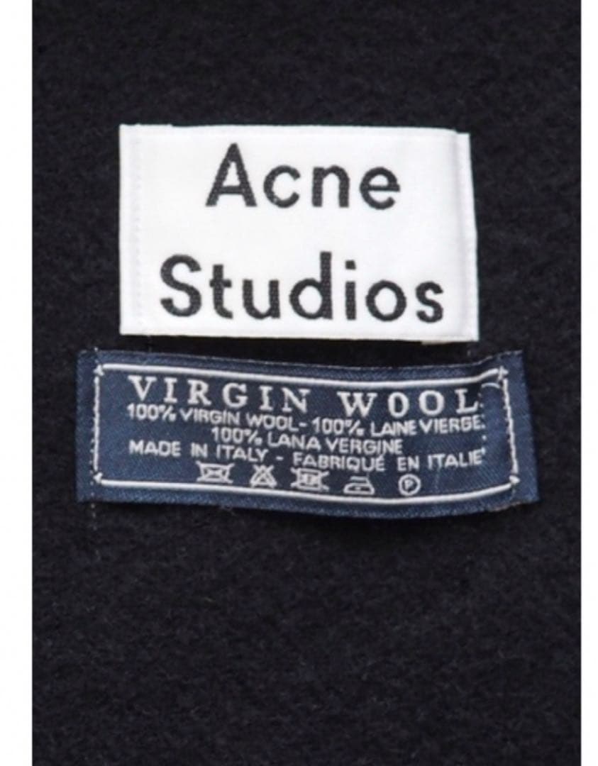 Acne Studios バージンウール マフラー ブラック